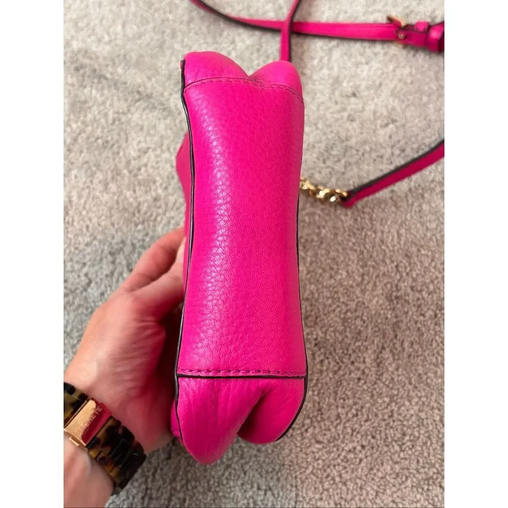 Michael Kors Small Fulton Crossbody Bag magenta statement bag, $178
